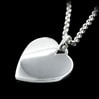 Heart-shaped Sterling Silver Necklace