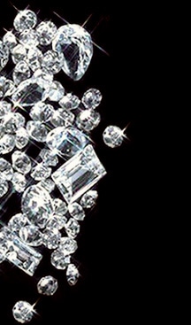 Triple Certified Large Diamonds Grouping of Triple Certified Diamonds