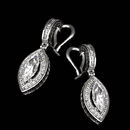 These beautiful Alex Soldier dangling earrings feature 156 diamonds and are designed for Marquise-cut center diamonds. Center stones not included. Also available in 18k white gold for $3,820.00.