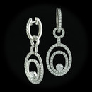 Item 020PO2 - Beautiful pair of 18kt white gold diamond dangle earrings. These earrings are a total of 1.75' in length and have a total diamond weight of 2.45ct.  The diamonds are VS in clarity and F-G in color.  The stones are very bright and lively.   