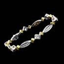 A gorgeous handmade platinum bracelet by Michael Beaudry containing 3.47ctw of fancy yellow and white diamonds. Call for price and availability.