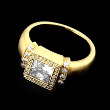 Chris Correia Chris Correia yellow gold princess cut diamond ring
