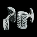 Scott Kay Sterling Sterling Silve 02U7: Mens sterling silver basketweave cuff links from Scott Kay Sterling. Scott Kay Sterling Sterling Silve 02U7 jewelry