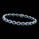 A very elegant sapphire and diamond bracelet from Spark in 18k gold. The bracelet is set with 3.00 carats total weight in diamonds and 10.50 carats in sapphires.
