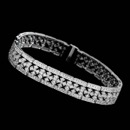 A phenominal bracelet of 18kt white gold set with 2.58ctw of diamond designed by Beverley K.