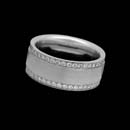 Designed by Christian Bauer, this wonderful 8.5mm 14K white gold diamond wedding band is set with 82 diamonds, .76ctw.  Also available in platinum and 18kt gold.