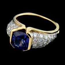 Pearlmans Collection tanzanite and diamond ring