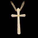 Honora Necklace 04Z3: Honora's 18kt yellow gold and diamond pave cross necklace set with 1.06cts in diamonds Honora Necklace 04Z3 jewelry