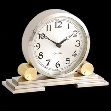 Chelsea Clocks Mayfair Clock in Brass & Nickel