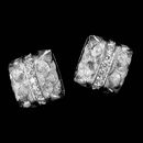 A beautiful pair of platinum Veronica square earrings from Michael Bondanza, set with 1.03ct of diamonds.