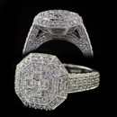 Religious Jewelry Ring 05LL1: New Beginnings: The eight sides of this shimmering 14kt white gold and pave diamond ring signify "new beginnings," from Zechariah 4:10. Religious Jewelry Ring 05LL1 jewelry