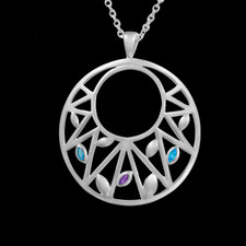 Metalsmiths Sterling Signature Collection blue topaz and amethyst