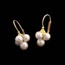 18kt. yellow gold  4-6mm pearls with diamond accents