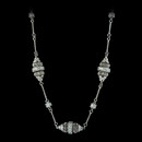 Beautiful Michael B platinum acorn necklace.  There are 3 sets of *acorns*  and 4 sugar cubes.  This necklace is made with 97 diamonds for a total of 1.07ctw.  Check for current pricing.