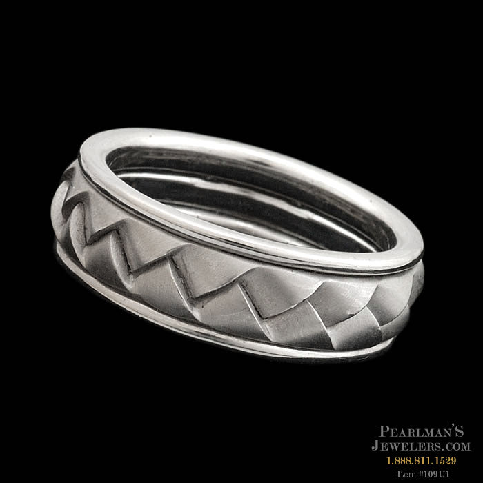 Scott Kay for Men Platinum wedding ring by Scott Kay