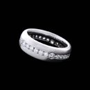 Whitney Boin platinum and diamond eternity 6.5mm wedding band with 1.17ctw diamonds.