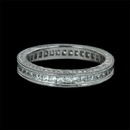 From Beverley K, this is an incredible hand engraved 18K white gold eternity wedding band that has 1.20ctw of princess cut diamonds. The ring measures 3.3mm wide.