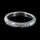 Michael B. ladies platinum crown lace wedding band with .76ctw of full cut diamonds. The ring is 3.2mm in width.