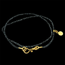 Gurhan Mist necklace with black diamonds