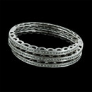 Damiani Bracelet 14F4: Damiani's amazingly designed 18k white gold bracelet with 1.50 .cts of diamonds with a diameter of 2.5 inches. Damiani Bracelet 14F4 jewelry
