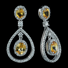 Spark Yellow sapphire earrings