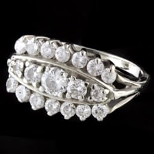 Estate Jewelry Diamond row wedding ring