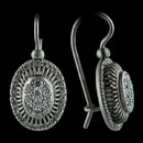Gorgeous Michael b platinum Balarina eurowire earrings which include .54ctw of sparkling pave diamonds .  The diamonds are VVS1 E ideal cuts. The earrings measure from the top of the oval 17mm x 11mm. Entirely made by hand in the USA.  As beautiful as you will ever see!