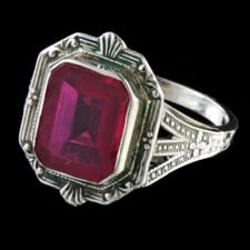 Estate Jewelry Art Deco ruby ring