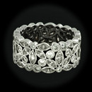 Item 170PO1 - This amazing 18kt white gold ring from Carl Blackburn features 2.83cts of F color VVS clarity round and marquise cut diamonds set entirely around the size 6.25 band. The ring measures 9.5mm in width