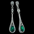 Emerald Drop Earrings from Durnell.  2.07tw stunning PS emeralds, in an elegant drop.  Ultra fine teardrop shaped mounting gives the feel of a luscious green emerald liquid drip stretched to the limit. 