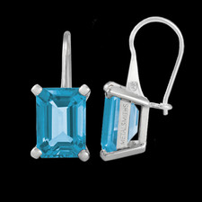 Metalsmiths Sterling Sterling silver Blue Topaz earrings