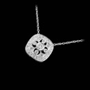This classic 18k white gold pendant by Beverley K shimmers with .30ct. total weight in diamonds.