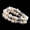 Honora Bracelet 17Z4: Sterling Silver FWCP double row bracelet from Honora. Honora Bracelet 17Z4 jewelry