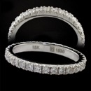Pearlman's Bridal Collection Stepdown Micro prong diamond eternity ring in 18kt white gold. Features .70ct in F-G color, VS+, Ideal cut diamonds. This is the full eternity band. Measures 2.1mm in width and 2.2mm in height. This is the finest eternity ring made period! 