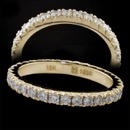 Pearlman's Bridal Collection Stepdown Pave diamond eternity band in 18kt yellow gold. Features .70ct in F-G color, VS+, Ideal cut diamond melee, beautifully pave set all the way around. Measures 2.1mm in width and 2.2mm in height. You will not find a more finely crafted eternity band.
