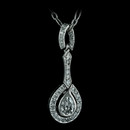 Low profile with ultra fine, tight gallery work - this DECO inspired pear shaped diamond pendant by Durnell is an elegant selection.  Subtle, contained movement and sophistication.  Matching earrings available.