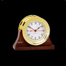 For those who seek the charm of our traditional Ship's Bell chime, but the convenience of a fine German quartz movement, we offer the Shipstrike Quartz clock. Crafted from forged solid brass, this clock features an easy to remove screw bezel and a sweep second hand.
Dimensions: 3 3/4H X 7 7/8" W X 2 3/4" D
Weight: 8 lbs
The Shipstrike is also available with a mechanical movement.