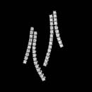 Damiani Earring 18F2: Damiani white gold and diamond drop earrings. Damiani Earring 18F2 jewelry