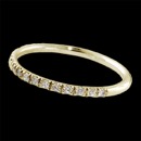 Our classic 18kt gold 1/2 eternity "mini prong" diamond ring in a 1.4mm width. This is a tough little ring. Set with .20ct of VS F-G ideal cut diamonds. Wear it every day or stack with other "mini" colored bands. This is the best one made. Made in the USA!