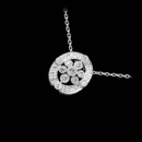 This stunning 18k white gold Beverley K. pendant shines with .25ctw of diamonds and is suspended on a 16'' chain.