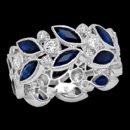 A lovely 18k white gold blue sapphire and diamond eternity band. This wedding band features marquise shape blue sapphires that have a total carat size of 3.20tcw. Keeping the sapphires company around the ring are round diamond with a total carat size of 0.69tcw. This ring can be made with pink sapphires. The type of metal can be different, as well; you can choose from pink, yellow, or white gold. The ring is available in platinum.