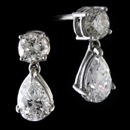 A beautiful set of handmade platinum diamond earrings by designer Bridget Durnell.  This set is set with two pear shaped and two round diamonds weighing total 1.26ct.  The diamonds are VS clarity and F-G color.  The pear shaped diamonds dangle freely.  We can make these using any size or shaped diamonds.  These match item 22AA3.