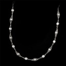 A beautiful diamond platinum necklace from award winning designer Bridget Durnell. This necklace is handmade from platinum and measures 16'' in length. The diamonds have a total carat weight of 1.62tcw. 