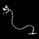 Hearts for Her Bracelet 21E4: Kieselstein-Cord sterling silver with 14kt yellow gold hearts. These hearts are of very fine quality. The bracelet measures 7 1/2 inches Hearts for Her Bracelet 21E4 jewelry