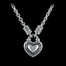 Scott Kay Sterling Necklace 21U3: Ladies sterling silver babyheart with baby toggle necklace from Scott Kay Sterling. Scott Kay Sterling Necklace 21U3 jewelry