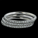 SOLO Set Eternity Wedding Band in Platinum by Durnell, .36ctw, hearts and arrows round brilliant cut diamonds. Priced individually.