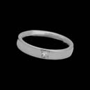 Designed by Christian Bauer, this  4.5mm platinum wedding band shines with one .17ct diamond. Also available in 18K white or yellow gold.