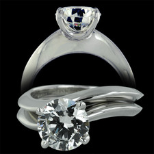 Diana Vincent Contour Engagement Ring