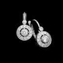 One pair of 18kt white gold and diamond earrings from Beverley K with .42ctw in diamonds. These earrings are 5/8 inches in length and 5/16 inches at there widest point.