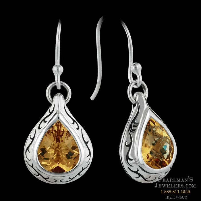 Scott Kay Sterling Scott Kay Citrine earrings